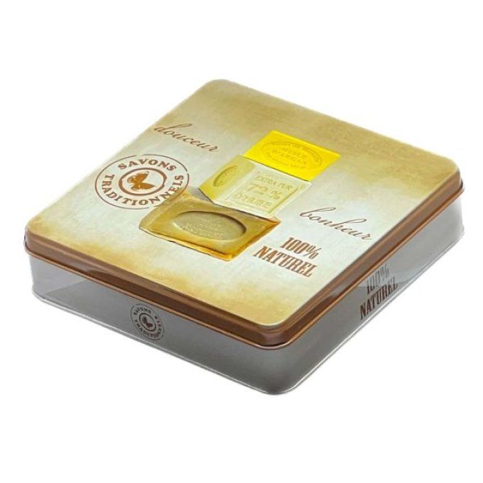 Boite carrée métal 100% naturel