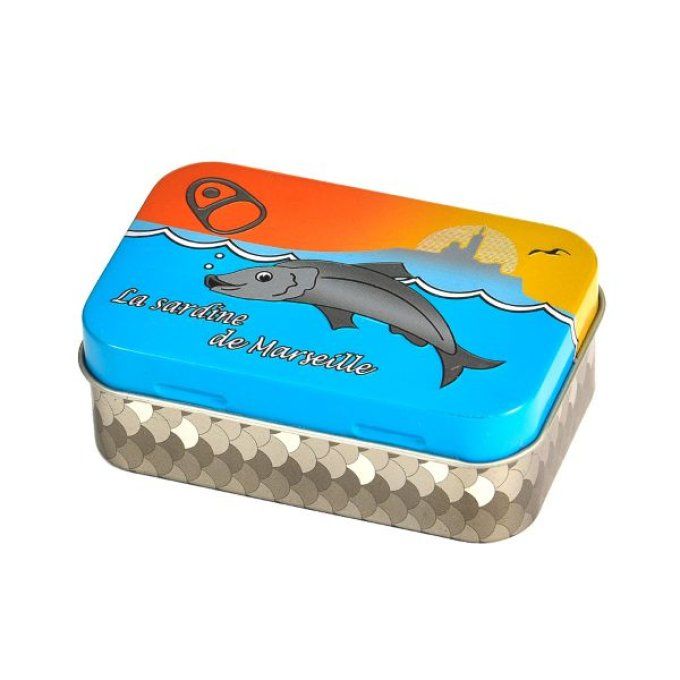 Boite à savon métal sardine de Marseille