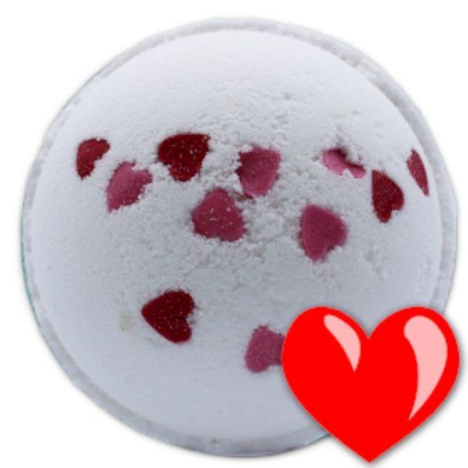Boule de bain love coeur 180g
