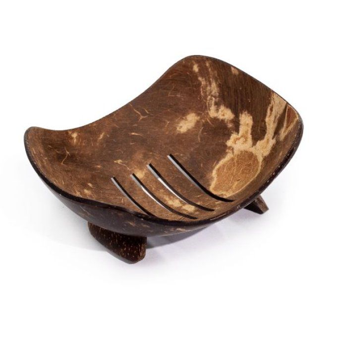 Porte savon ovale noix de coco 11cm