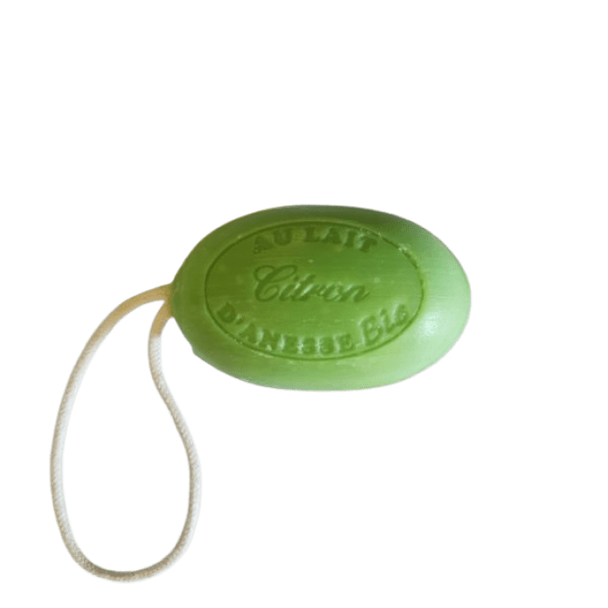 Savon au lait d'ânesse bio citron vert corde 200gr