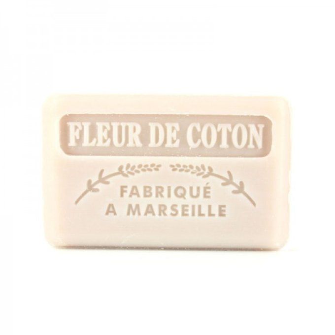 Savonnette marseillaise fleur de coton 125g