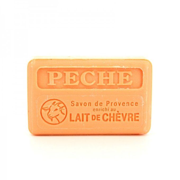 Savon au lait de chèvre frais et bio pêche 100g