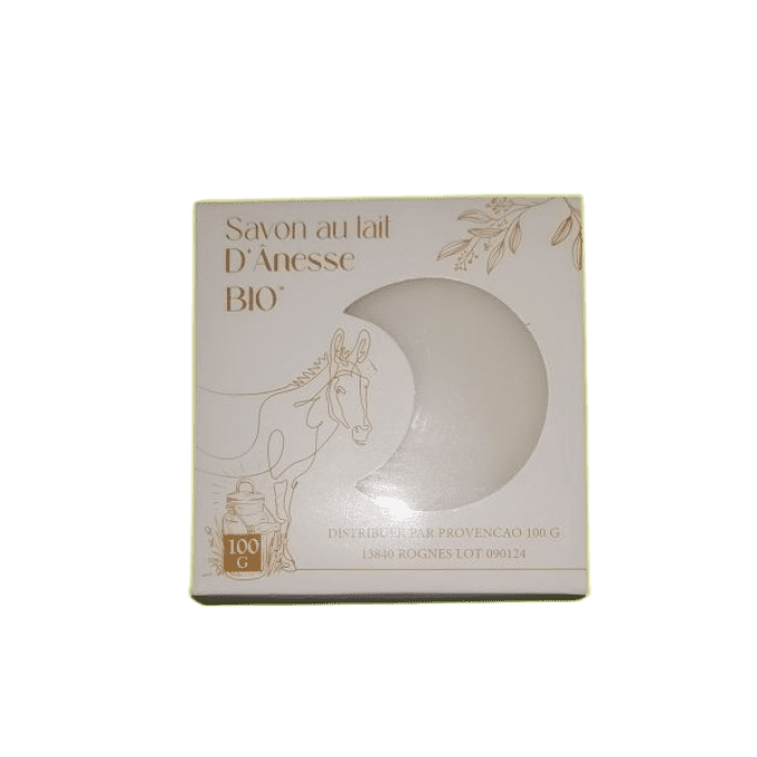Savon rond au lait d'ânesse bio 100g