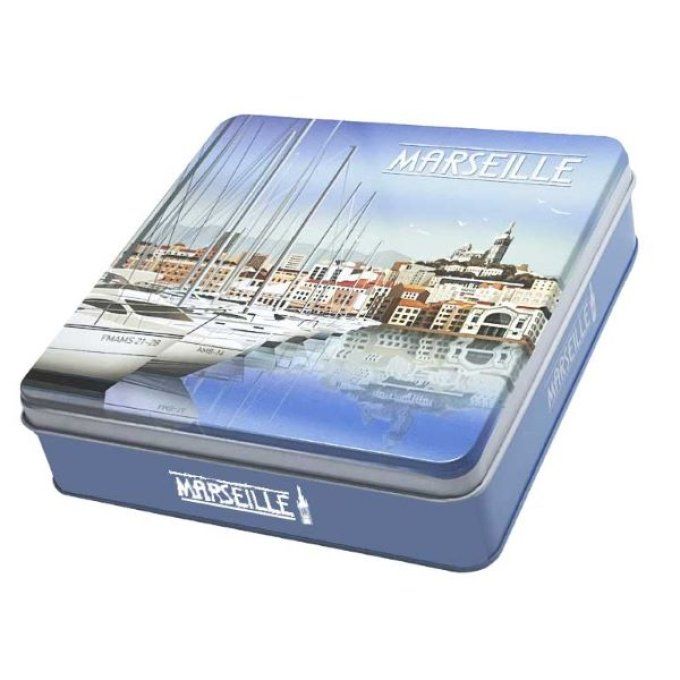 Boite carrée métal Marseille port