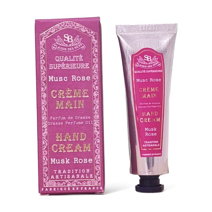 Crème pour les mains musc & rose 30ml