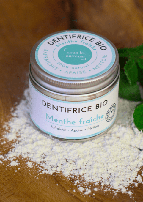 Dentifrice bio et naturel menthe fraîche 125g