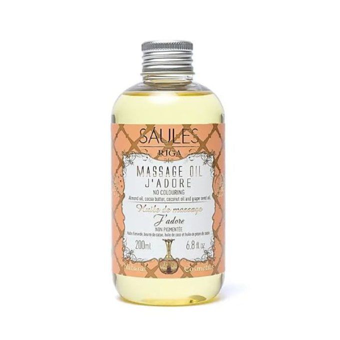 Huile de massage naturelle j'adore 200ml