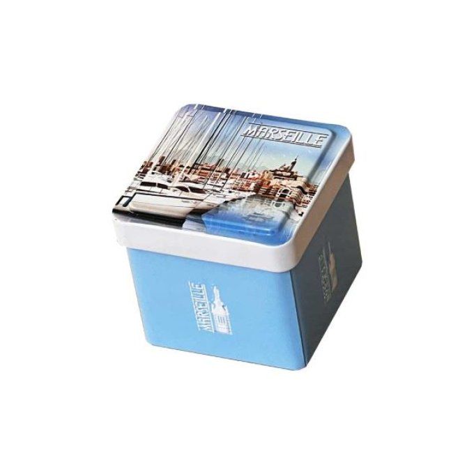 Mini boite cube savon Marseille port