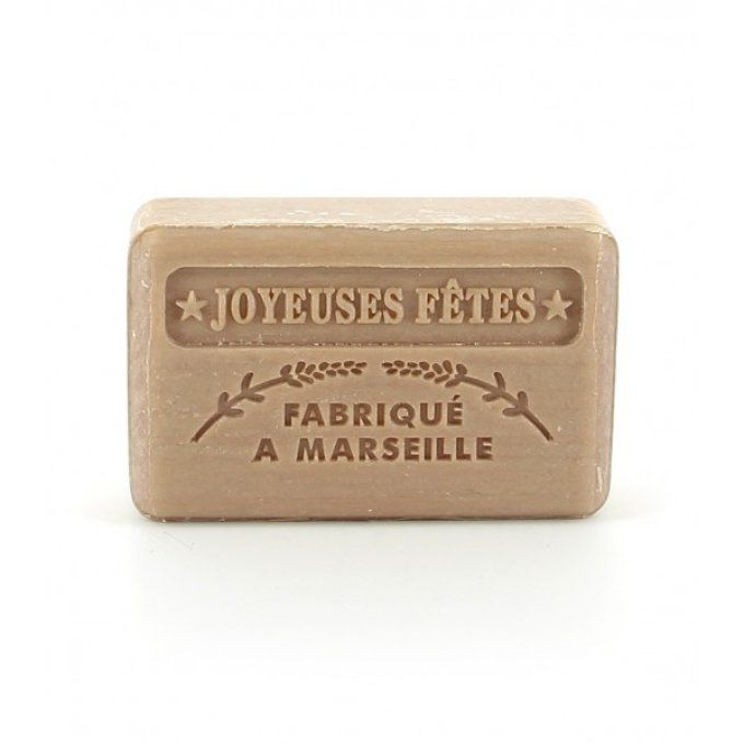 Savonnette marseillaise joyeuses fêtes or 125g