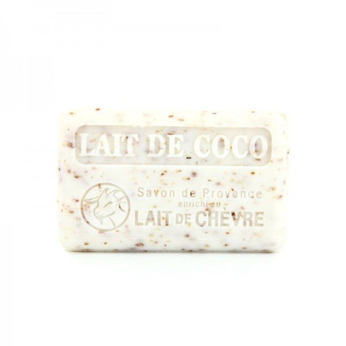 savon lait de chèvre frais et bio lait de coco 100g