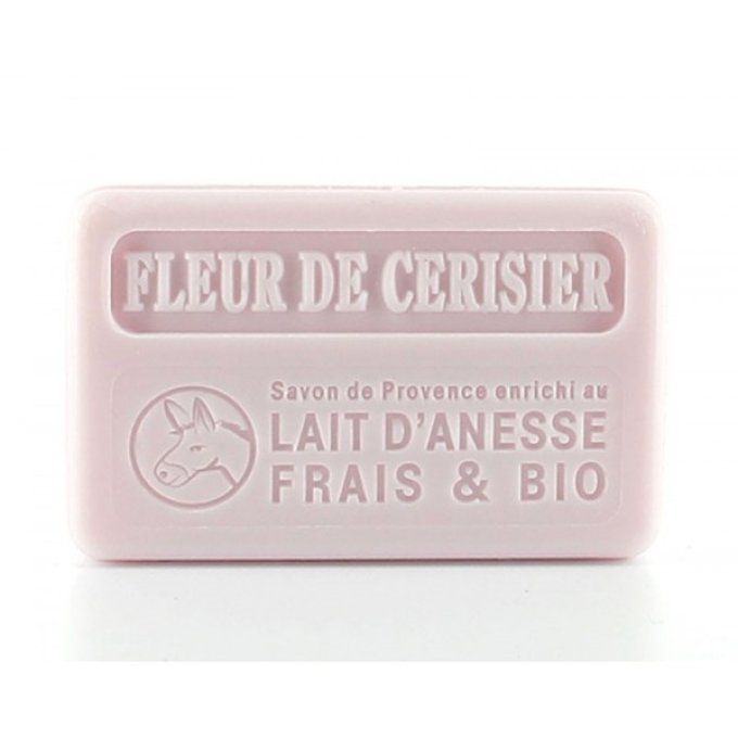 Savon lait d'ânesse frais et bio fleur de cerisier